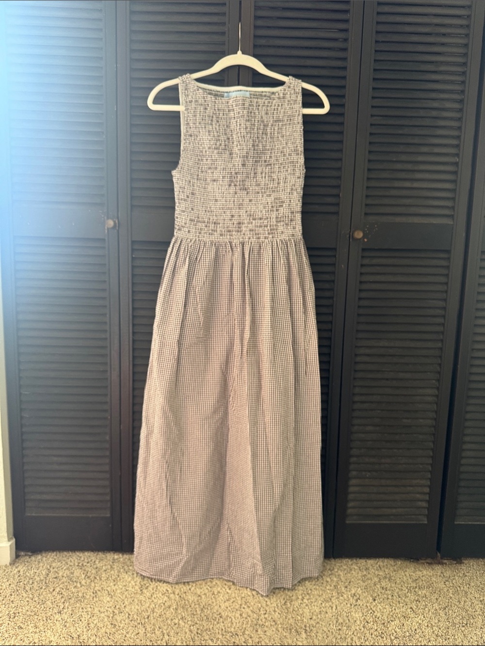 Hill House cosima dress in chocolate gingham